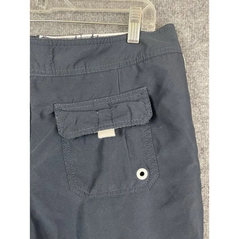 Abercrombie & Fitch Swim Trunks Men's Size S Blue with White‎ Strips Drawstring